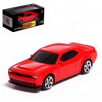 Машина металлическая DODGE CHALLENGER SRT DEMON, 1:64, цвет красный