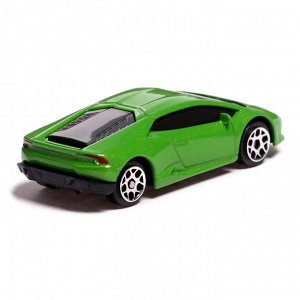 Машина металлическая LAMBORGHINI HURACAN LP610-4, 1:64, цвет жёлтый