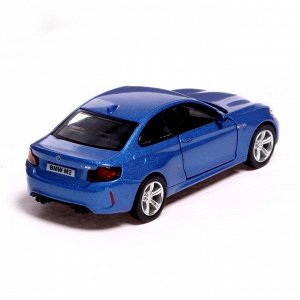 Машина металлическая BMW M2 COUPE, 1:32, инерция, открываются двери, цвет синий