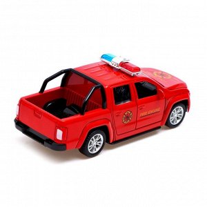 АВТОГРАД Машина металлическая "Тундра спецслужбы", масштаб 1:32, инерция, цвет красный