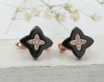 Серьги с керамикой