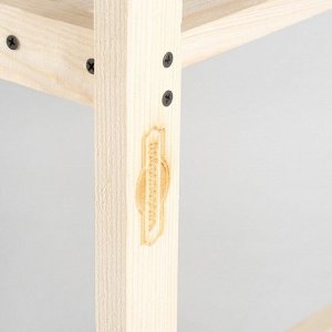 Стеллаж деревянный "Маркет", 64х28х100 см