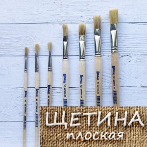 Кисть щетина плоская №20