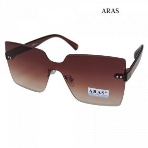 Очки солнцезащитные женские ARAS, коричневые, 54145-8891 с2, арт. 354.112