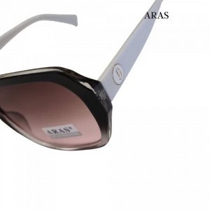 Очки солнцезащитные женские ARAS, белые дужки, 54145-8859 с4, арт. 354.104