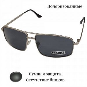 Солнцезащитные очки, поляризованные, серая оправа, 54123-1003, арт.354.268