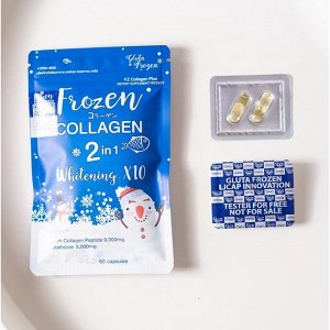 Gluta Frozen collagen 2 in 1 60 caps.