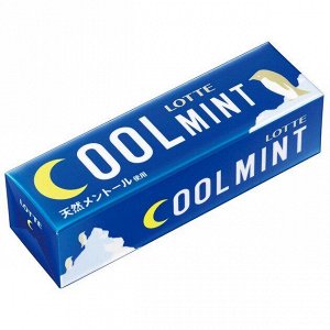 Lotte Cool Mint Жевательная резинка, освежающая мята, пластинки, 19,2 гр