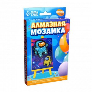 Школа талантов Алмазная мозаика для детей «Игровой мир» 10х15 см