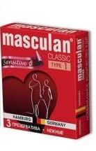 ПРЕЗЕРВАТИВЫ MASCULAN 1 CLASSIC (НЕЖНЫЕ) 3 штуки