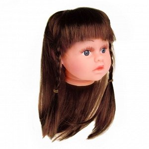 Волосы для кукол «Косички» размер средний, цвет каштановый