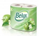 Туалетная Бумага BELUX 4 рул. 2-х сл. АРОМА (яблоко)
