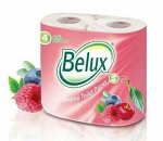 Туалетная Бумага BELUX 4 рул. 2-х сл. с ароматом ягоды микс