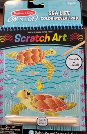 Scratch art Блокнот-Жизнь в океане