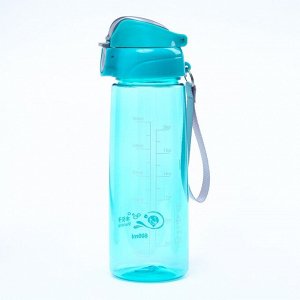 Бутылка для воды "Айви" 600 мл, бирюзовая 7770532