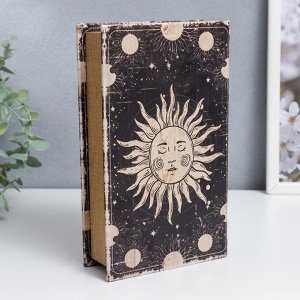 Сейф-книга дерево кожзам "Славянское солнце" 21х13х5 см