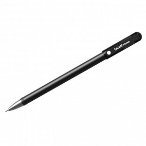 Ручка гелевая Erich Krause "G-Soft" черная, 0,38мм, игольчатый стержень