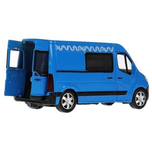 MASTER-14MOS-BU Машина металл RENAULT master МИКРОАВТОБУС 14 см, двери, инерц, синий, кор. Технопарк в кор.2*32шт