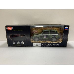 LADA4X4-18L-MIL Машина р/у LADA 4x4 18 см, свет, камуф, кор. Технопарк в кор.24шт