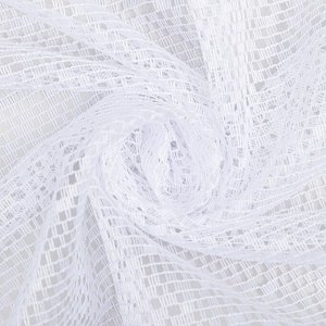 Штора (со шторной лентой), цвет белый, размер 165х340 см
