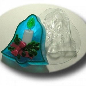 Пластиковая форма для мыла Рождественский колокольчик