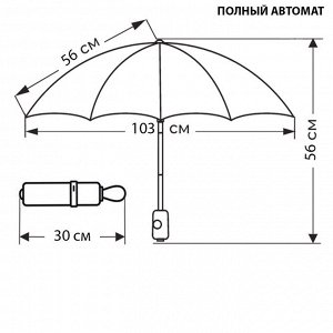 Зонт Женский полный автомат [RU-43915-5]