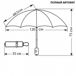 Мужской зонт с большим куполом
