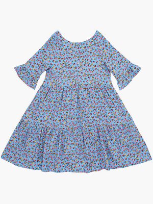 Платье (122-146см) 22-7809(1)голубой