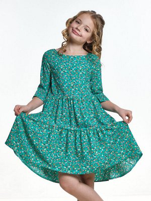Платье (122-146см) 22-7809-2(3) зеленый
