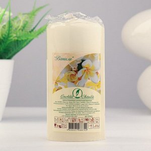 Свеча - цилиндр ароматическая, 6х12,5 см, ваниль