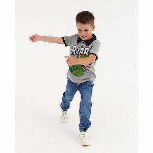 Футболка-поло для мальчика, цвет светло-серый, рост 146 см (11 лет)
