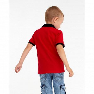 Футболка-поло для мальчика, цвет красный, рост 152 см (12 лет)