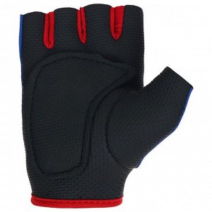 Перчатки спортивные, размер XL, цвет синий/красный