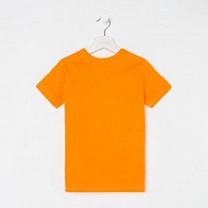 Футболка детская, цвет оранжевый/МИКС, рост 86 см