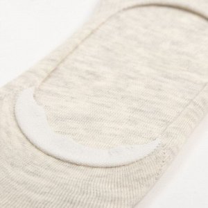 Носки-подследники женские, цвет серый, размер 36-39