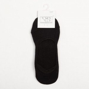 Носки-подследники женские, цвет черный, размер 36-39