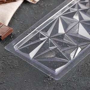 Форма для шоколада и конфет «Геометри», 18x8 см, цвет прозрачный