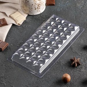 Форма для шоколада «Цилиндры», 18x8 см, цвет прозрачный