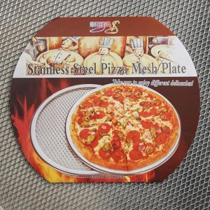 Форма для выпечки пиццы, d=38 см, цвет серебряный