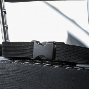 Накидка на переднее сиденье, велюр, размер 35 х 130 см, черный