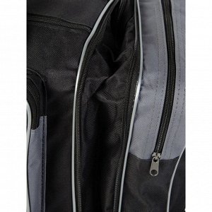 Дорожная сумка J042Р-1 черный, серый