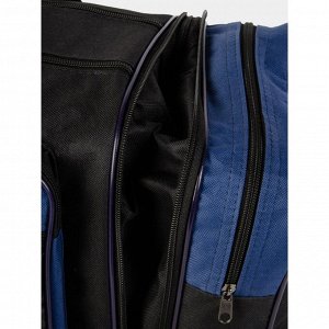 Дорожная сумка J042Р-1 черный, синий