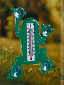 Пластиковый термометр оконный "Лягушка"