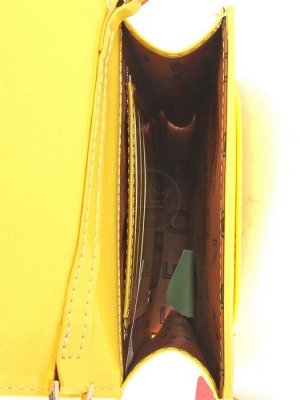 Сумка женская искусственная кожа FFY-FY 1709-11  (для телефона),  1отд,  плеч/ремень,  желтый  244852