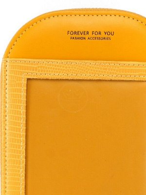 Сумка женская искусственная кожа FFY-FY 1709-12  (для телефона),  1отд,  плеч/ремень,  желтый  244864