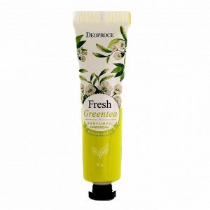 Deoproce Крем для рук парфюмированный с зеленым чаем / Fresh Greentea Perfumed Hand Cream, 50 мл