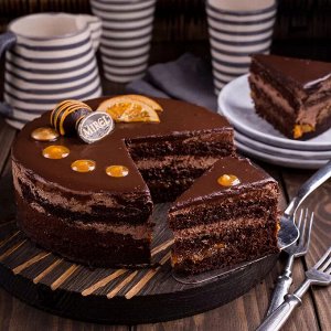 Торт Шоколадный апельсин Мирэль Хлебпром 850г (6)