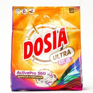 Порошок для автоматических стиральных машин и ручной стирки Dosia Ultra Color, 3 кг