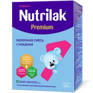 Нутрилак Premium+ 1 смесь Молочная Сухая Адаптированная Начальная 600г