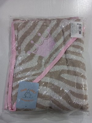 Полотенце махровое детское цвет Розовый (принцесса) 90*90 см